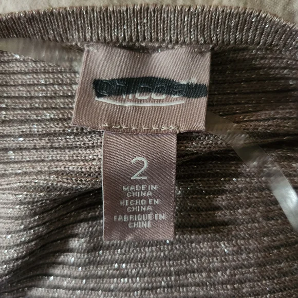 Chico's Taupe Scoop Neck Sweater - Picture 2 of 5